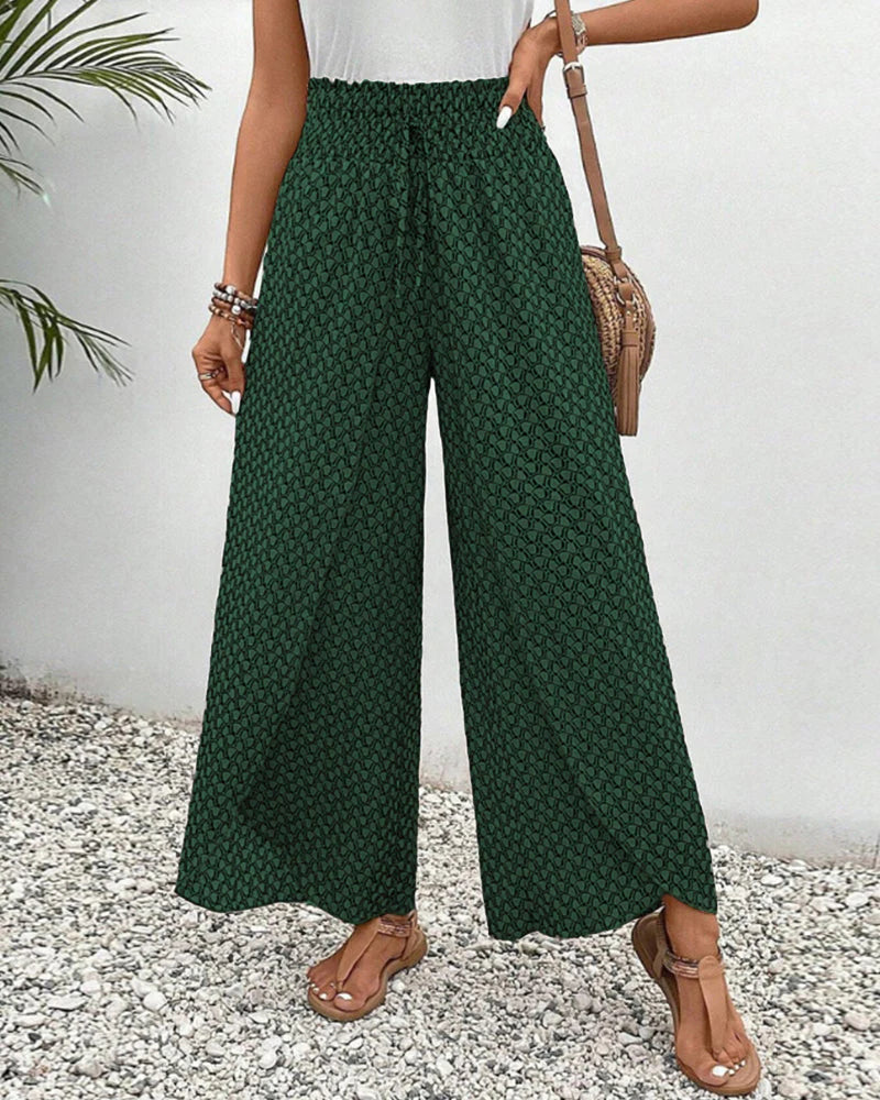 Bo – Wijde Broek Met Print Voor Dames