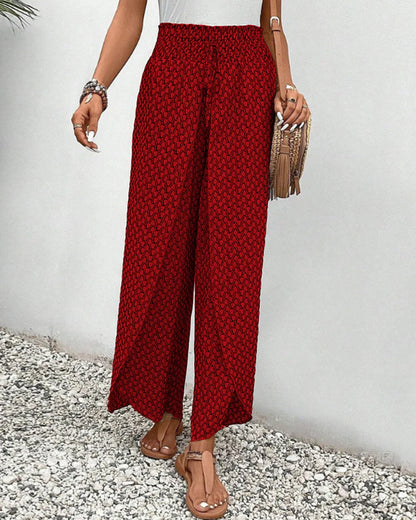 Bo – Wijde Broek Met Print Voor Dames